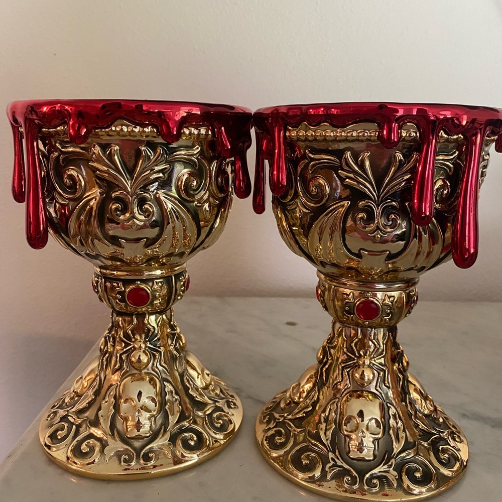 CHALICE 3 WICK CANDLE HOLDER - 2023 HALLOWEEN COLLECTION